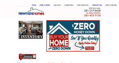 Desktop Screenshot of newmanshomes.com